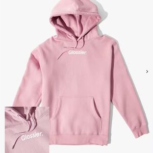 Glossier Original Pink Hoodie